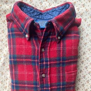 Vintage Pendleton Plaid Wool Flannel